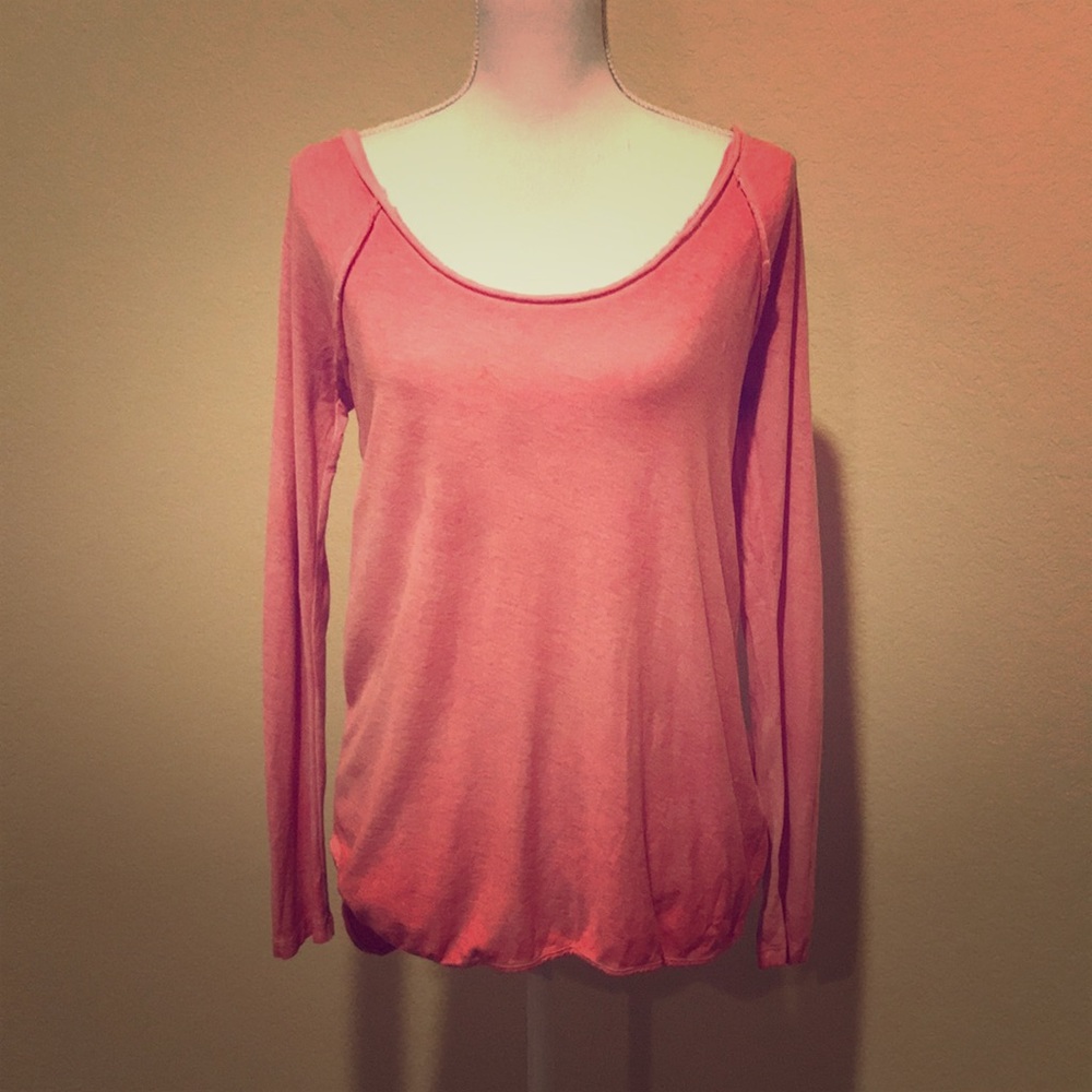 Pink long sleeved top